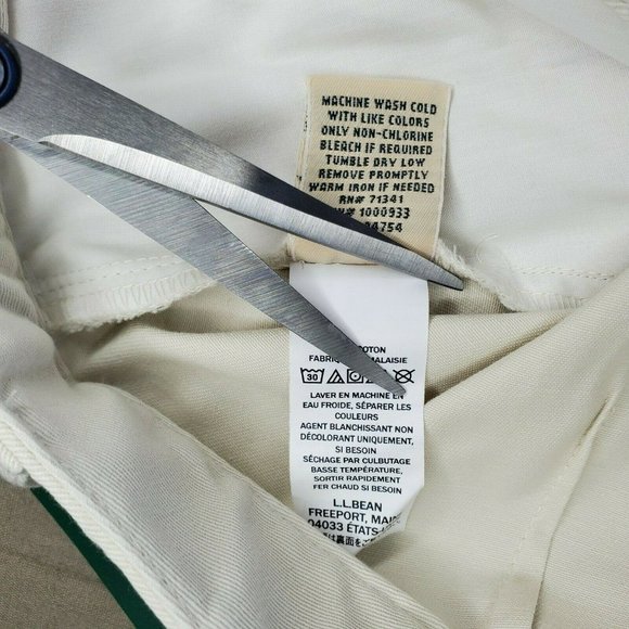 L.L. Bean Bayside Twill Heritage Stone Classic Fit 8P Straight Leg Women Pants - Picture 7 of 9